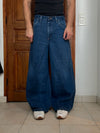 Pantalon baggy jean large skater Japanese balloon streetwear JNCO y2k vintage hip-hop 32US n•29