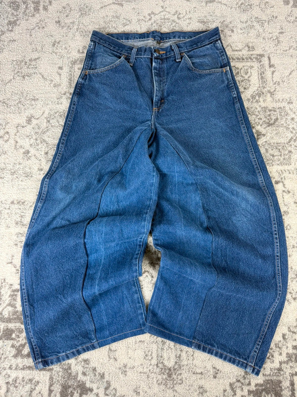 Pantalon baggy jean large skater Japanese balloon streetwear JNCO y2k vintage hip-hop 32US n•29