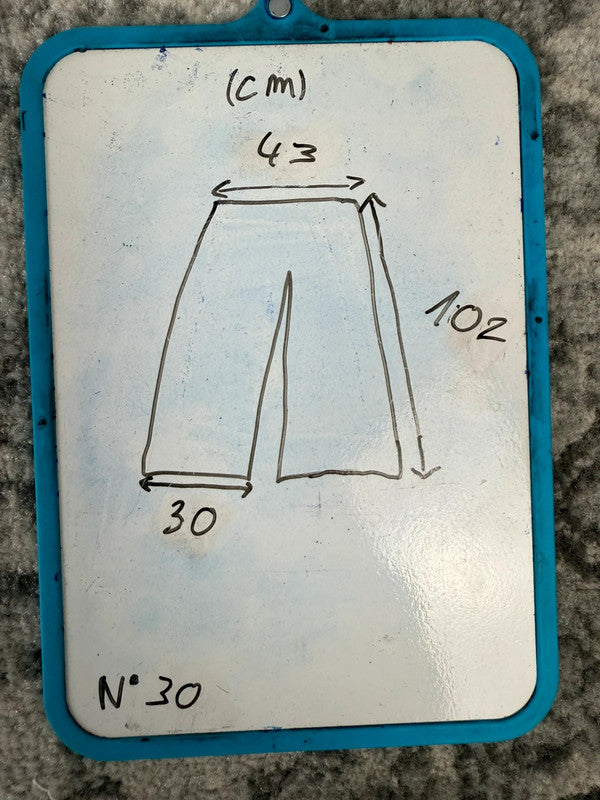 Pantalon baggy jean large skater Japanese balloon streetwear JNCO y2k vintage hip-hop L n•30