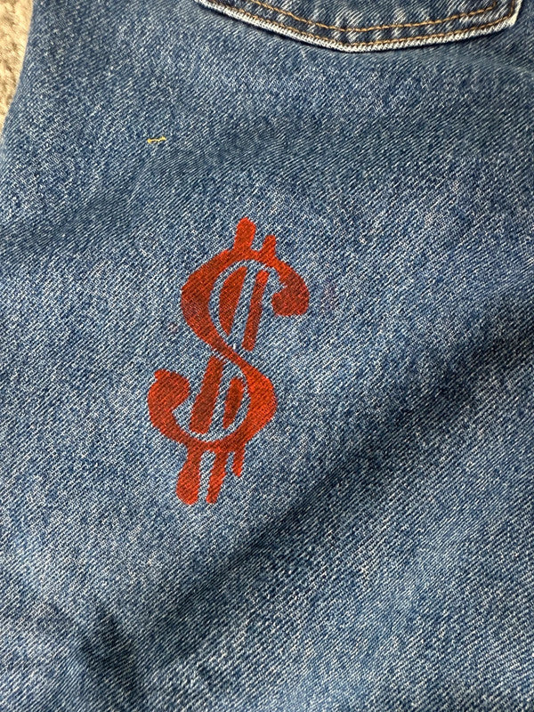 Pantalon baggy jean large skater Japanese balloon streetwear JNCO y2k vintage hip-hop M n•33