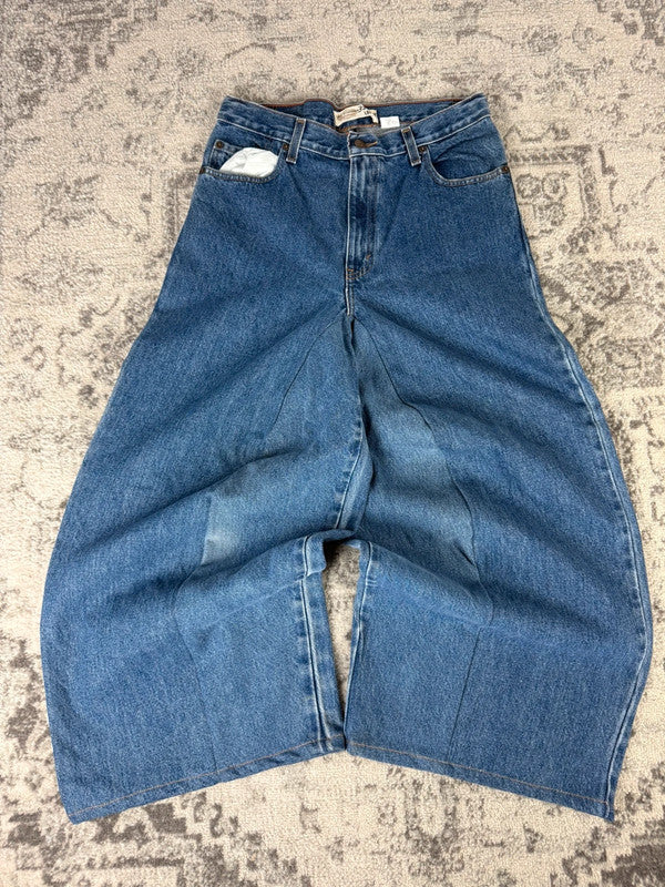 Pantalon baggy jean large skater Japanese balloon streetwear JNCO y2k vintage hip-hop M n•33