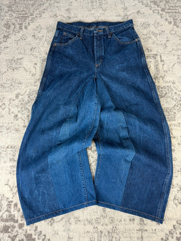 Pantalon baggy jean large skater Japanese balloon streetwear JNCO y2k vintage hip-hop 32US n•34
