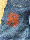 Pantalon baggy jean large skater Japanese balloon streetwear JNCO y2k vintage hip-hop 32US n•34
