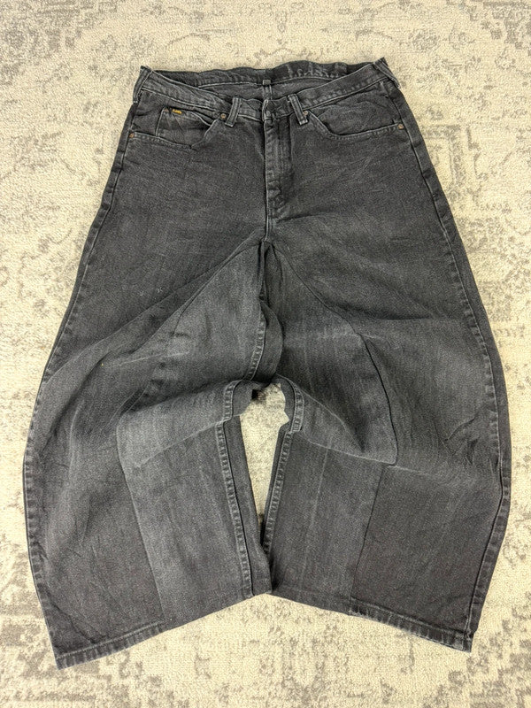 Pantalon baggy jean large skater Japanese balloon streetwear JNCO y2k vintage hip-hop L n•37