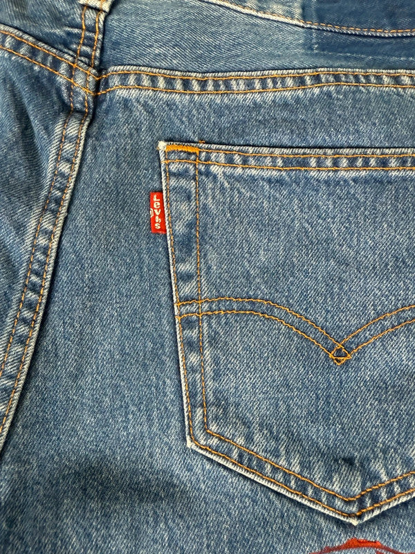 Pantalon baggy jean large skater Japanese balloon streetwear JNCO y2k vintage hip-hop M n•38