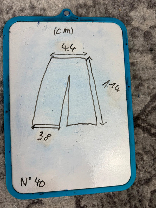 Pantalon baggy jean large skater Japanese balloon streetwear JNCO y2k vintage hip-hop XL n•40