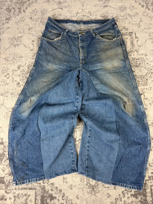 Pantalon baggy jean large skater Japanese balloon streetwear JNCO y2k vintage hip-hop 36US n•41