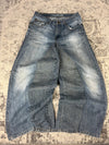 Pantalon baggy jean large skater Japanese balloon streetwear JNCO y2k vintage hip-hop L n•42