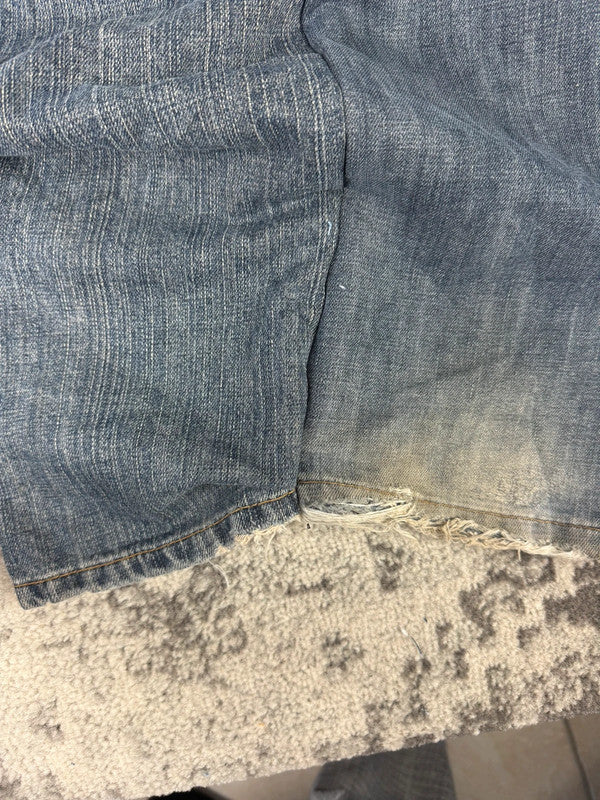 Pantalon baggy jean large skater Japanese balloon streetwear JNCO y2k vintage hip-hop L n•42