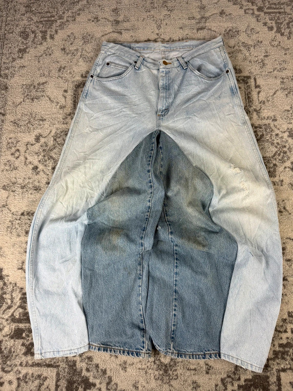 Pantalon baggy jean large skater Japanese balloon streetwear JNCO y2k vintage hip-hop 34US n•43