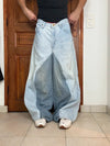 Pantalon baggy jean large skater Japanese balloon streetwear JNCO y2k vintage hip-hop 34US n•43