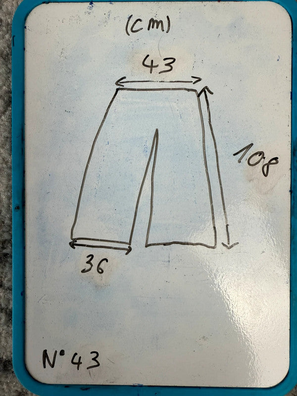 Pantalon baggy jean large skater Japanese balloon streetwear JNCO y2k vintage hip-hop 34US n•43