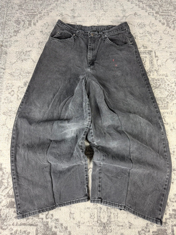 Pantalon baggy jean large skater Japanese balloon streetwear JNCO y2k vintage hip-hop 36US n•44