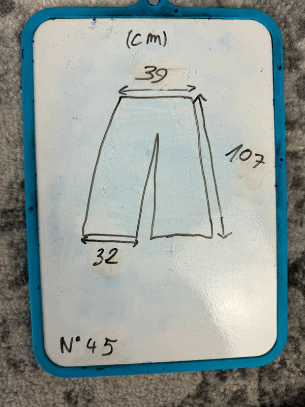 Pantalon baggy jean large skater Japanese balloon streetwear JNCO y2k vintage hip-hop L n•45