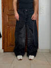 Pantalon baggy jean large skater Japanese balloon streetwear JNCO y2k vintage hip-hop L n•45