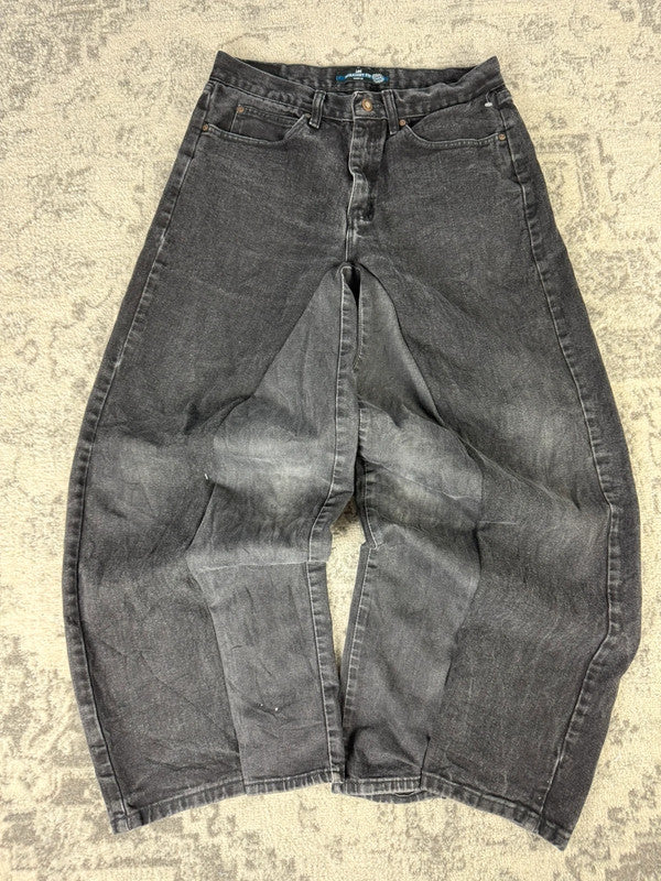 Pantalon baggy jean large skater Japanese balloon streetwear JNCO y2k vintage hip-hop L n•45