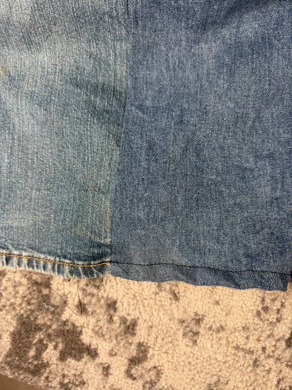 Pantalon baggy jean large skater Japanese balloon streetwear JNCO y2k vintage hip-hop L n•46