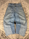 Pantalon baggy jean large skater Japanese balloon streetwear JNCO y2k vintage hip-hop 32US n•47