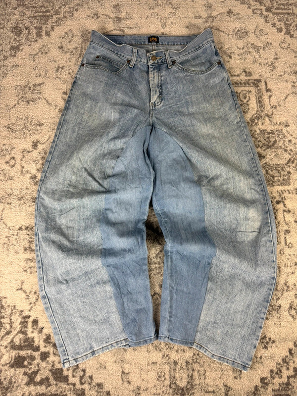 Pantalon baggy jean large skater Japanese balloon streetwear JNCO y2k vintage hip-hop 32US n•47