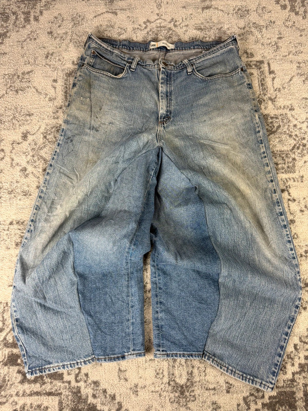 Pantalon baggy jean large skater Japanese balloon streetwear JNCO y2k vintage hip-hop 38US n•48