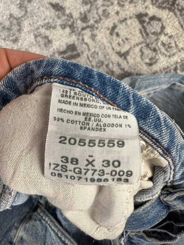 Pantalon baggy jean large skater Japanese balloon streetwear JNCO y2k vintage hip-hop 38US n•48