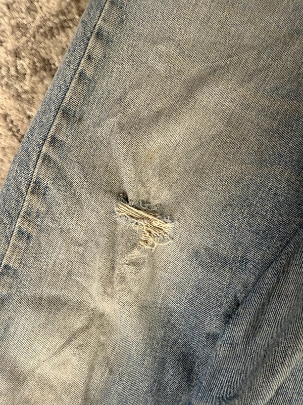 Pantalon baggy jean large skater Japanese balloon streetwear JNCO y2k vintage hip-hop 35US n•49