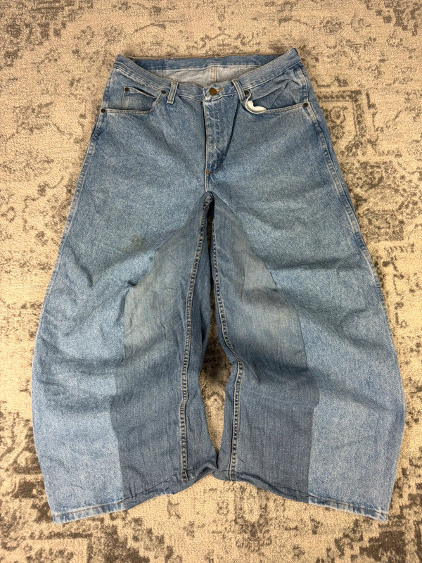 Pantalon baggy jean large skater Japanese balloon streetwear JNCO y2k vintage hip-hop 34US n•52