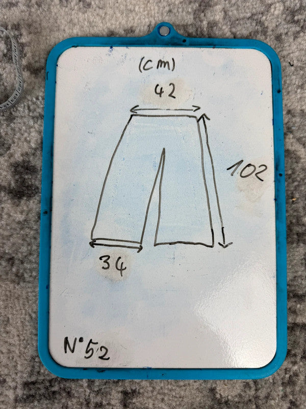 Pantalon baggy jean large skater Japanese balloon streetwear JNCO y2k vintage hip-hop 34US n•52