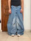 Pantalon baggy jean large skater Japanese balloon streetwear JNCO y2k vintage hip-hop 36US n•53