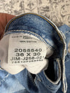 Pantalon baggy jean large skater Japanese balloon streetwear JNCO y2k vintage hip-hop 36US n•54