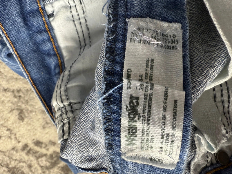 Pantalon baggy jean large skater Japanese balloon streetwear JNCO y2k vintage hip-hop XS n•55
