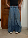 Pantalon baggy jean large skater Japanese balloon streetwear JNCO y2k vintage hip-hop M n•56
