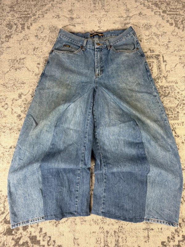 Pantalon baggy jean large skater Japanese balloon streetwear JNCO y2k vintage hip-hop M n•56