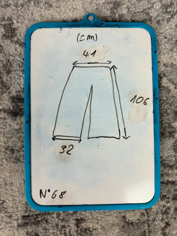 Pantalon baggy jean large skater Japanese balloon streetwear JNCO y2k vintage hip-hop 34US n•68