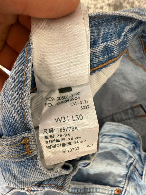 Pantalon baggy jean large skater Japanese balloon streetwear JNCO y2k vintage hip-hop 31US n•69