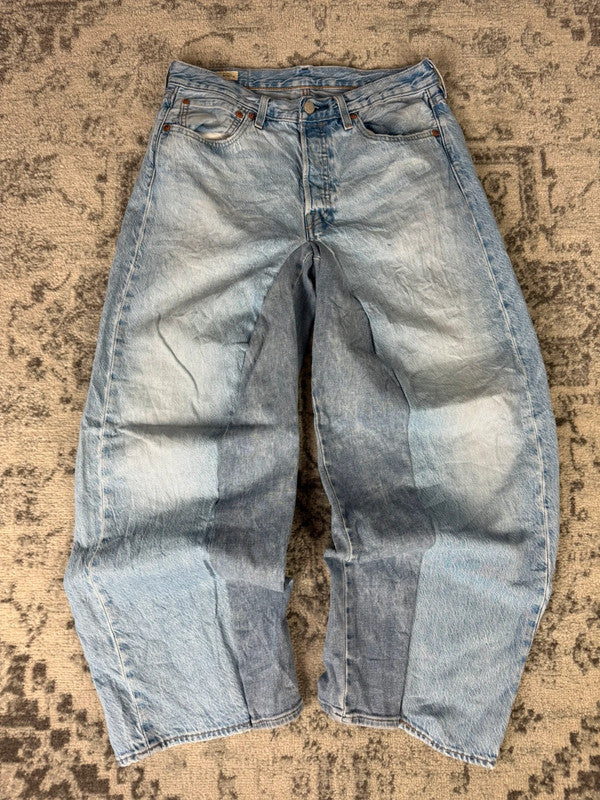Pantalon baggy jean large skater Japanese balloon streetwear JNCO y2k vintage hip-hop 31US n•69
