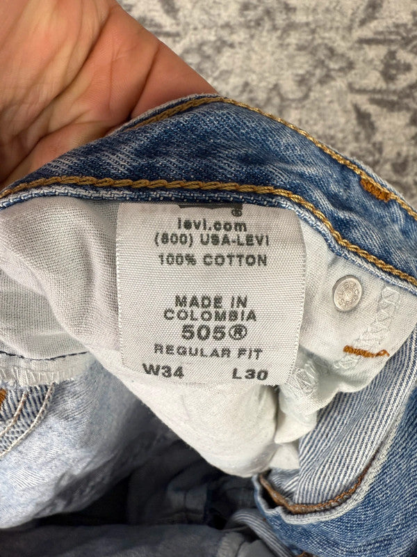 Pantalon baggy jean large skater Japanese balloon streetwear JNCO y2k vintage hip-hop 34US n•70