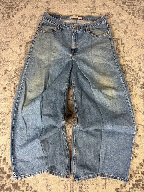 Pantalon baggy jean large skater Japanese balloon streetwear JNCO y2k vintage hip-hop 34US n•70