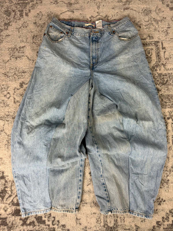 Pantalon baggy jean large skater Japanese balloon streetwear JNCO y2k vintage hip-hop M n•71
