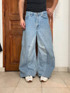 Pantalon baggy jean large skater Japanese balloon streetwear JNCO y2k vintage hip-hop 33US n•72