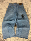 Pantalon baggy jean large skater Japanese balloon streetwear JNCO y2k vintage hip-hop 30US n•74
