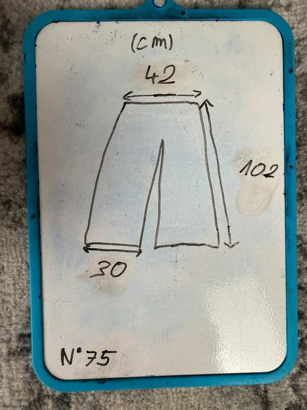 Pantalon baggy jean large skater Japanese balloon streetwear JNCO y2k vintage hip-hop 34US n•75