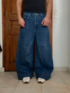 Pantalon baggy jean large skater Japanese balloon streetwear JNCO y2k vintage hip-hop 33US n•11