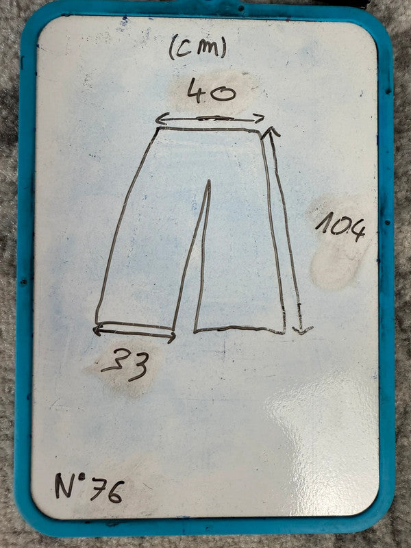 Pantalon baggy jean large skater Japanese balloon streetwear JNCO y2k vintage hip-hop M n•76