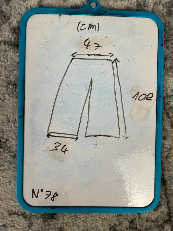 Pantalon baggy jean large skater Japanese balloon streetwear JNCO y2k vintage hip-hop 38US n•78