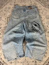 Pantalon baggy jean large skater Japanese balloon streetwear JNCO y2k vintage hip-hop 33US n•79