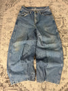 Pantalon baggy jean large skater Japanese balloon streetwear JNCO y2k vintage hip-hop 32US n•80