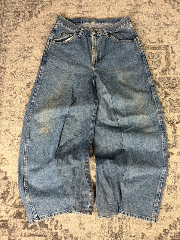 Pantalon baggy jean large skater Japanese balloon streetwear JNCO y2k vintage hip-hop 32US n•80