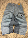 Pantalon baggy jean large skater Japanese balloon streetwear JNCO y2k vintage hip-hop 42US n•82