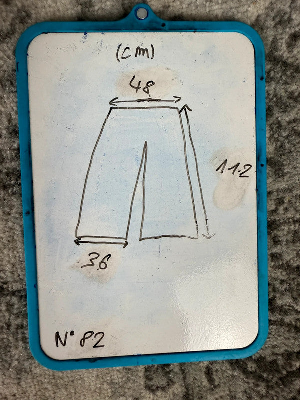 Pantalon baggy jean large skater Japanese balloon streetwear JNCO y2k vintage hip-hop 42US n•82